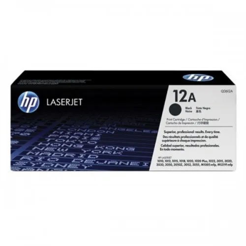 HP 12A 2000 Sayfa Kapasiteli Siyah Toner Q2612A